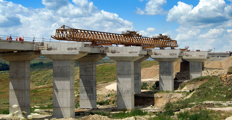 Autostrada A8 Lețcani – șantier de autostradă în România
